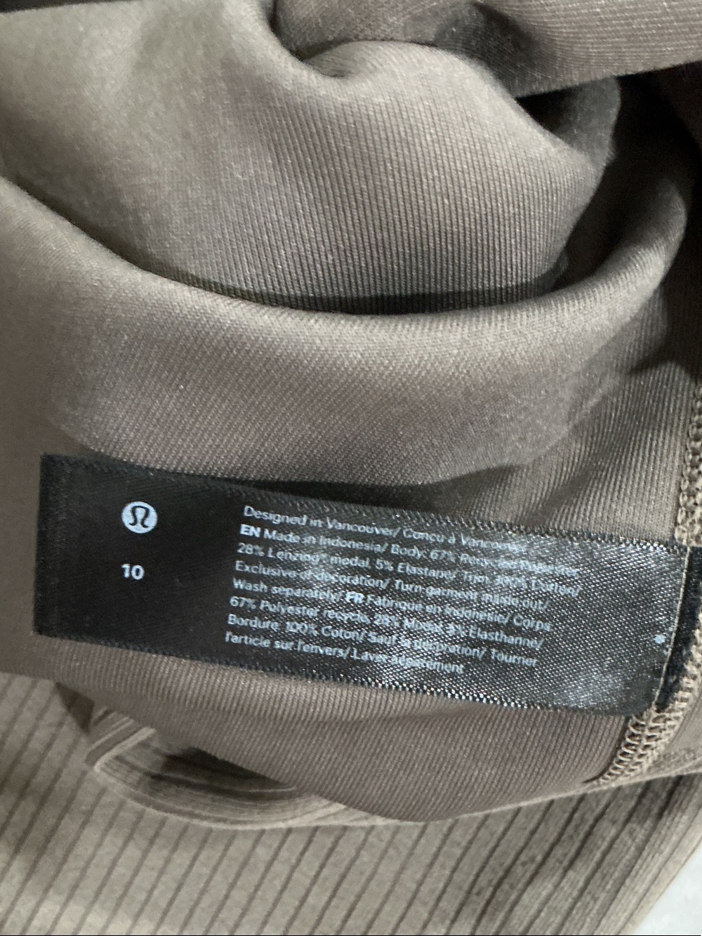 lululemon athletica Brown and Olive Women’s Bodysuit and Tank Dress Set SZ 10 - Picture 10 of 10